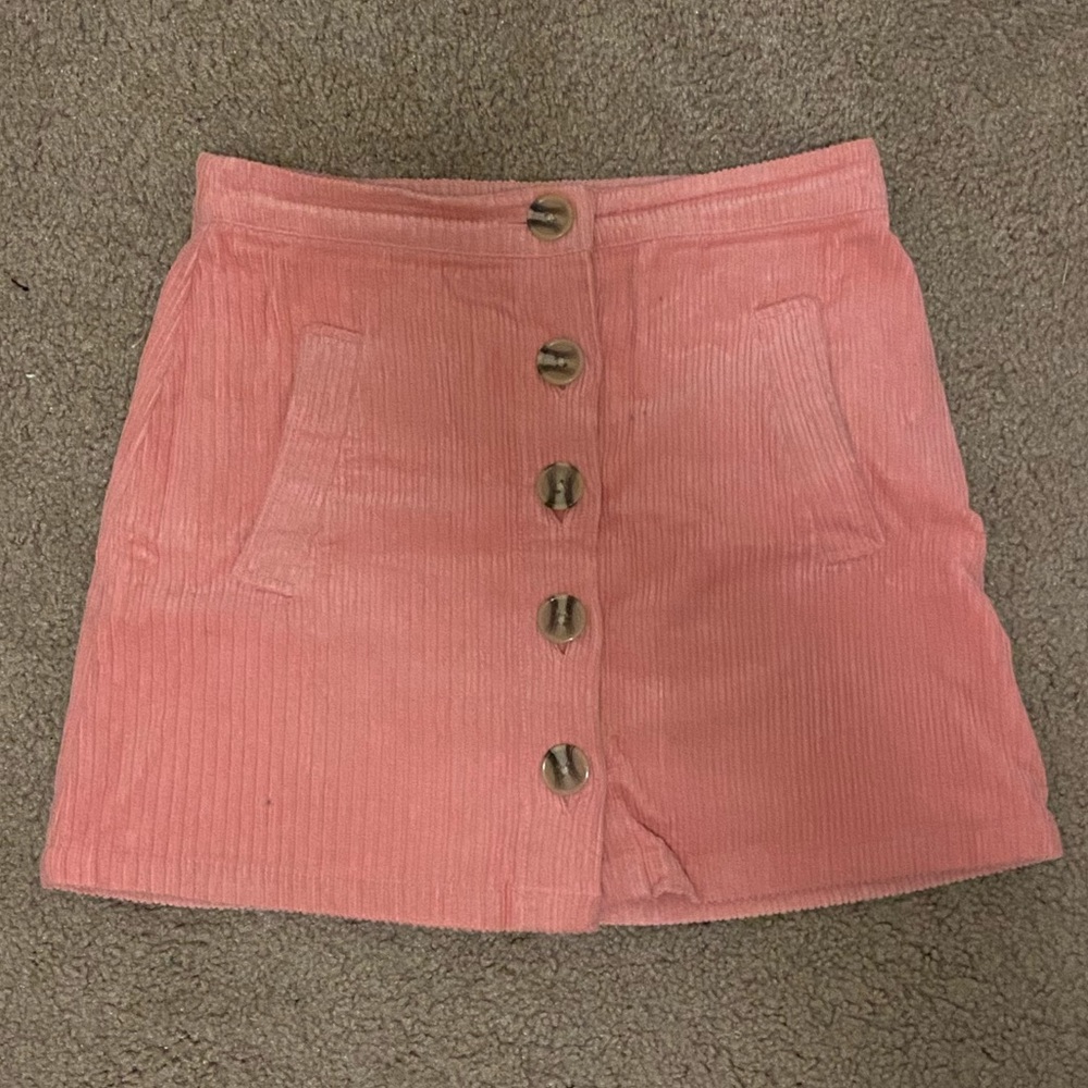 F21 Corduroy Mini Skirt